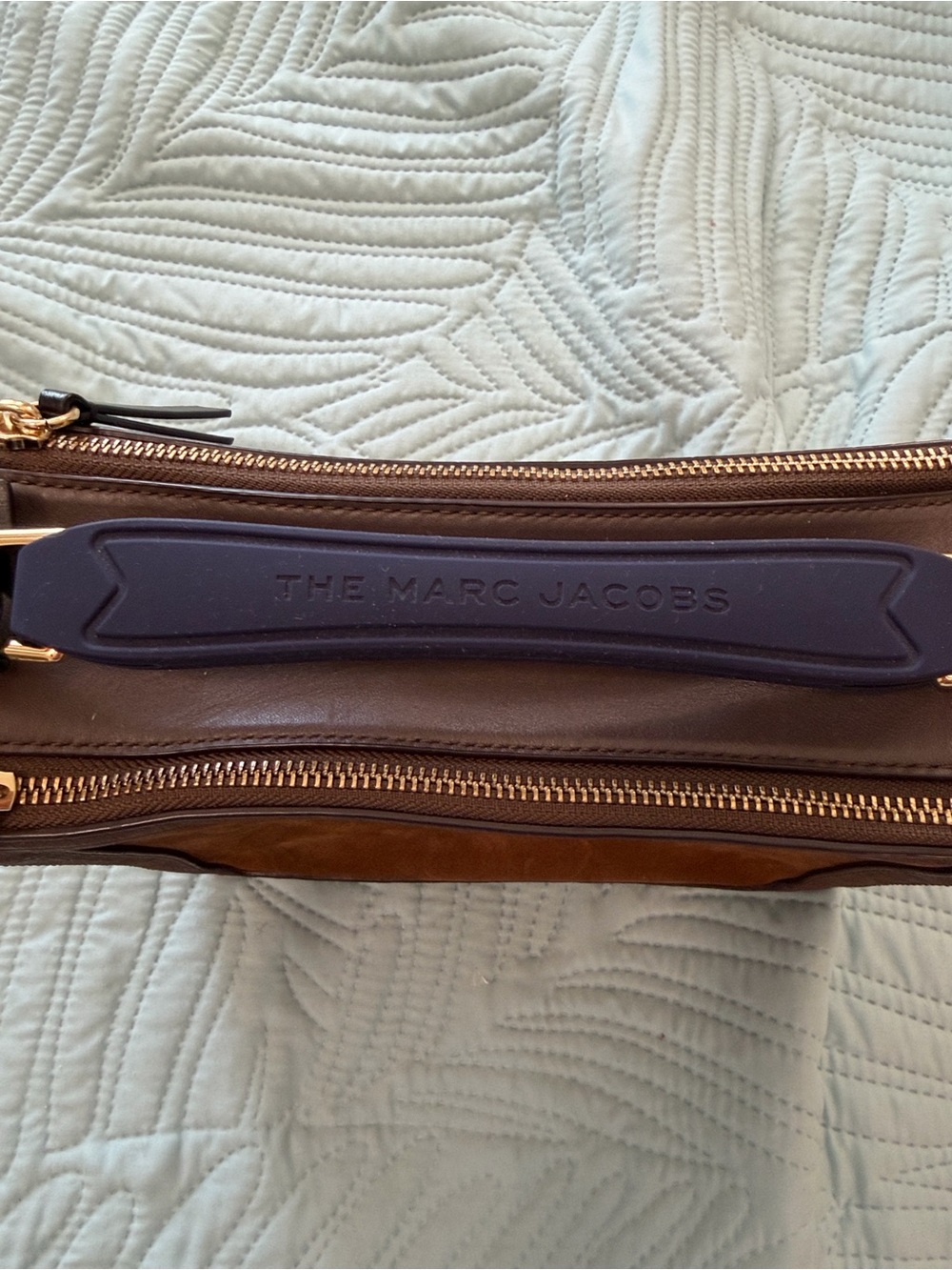 Marc Jabobs Leather and Suede Soft Box 23 in Brown with Crossbody Strap - Picture 5 of 15